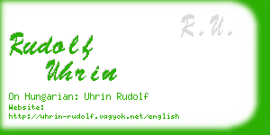 rudolf uhrin business card